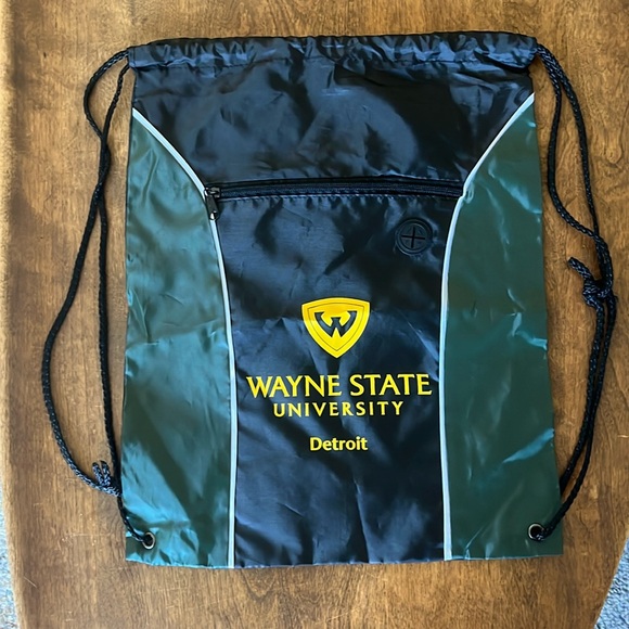Wayne State University Drawstring Backpack - Picture 1 of 2